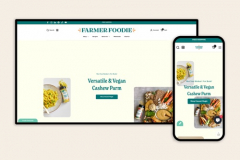 Farmer Foodie store's custom design and developmen